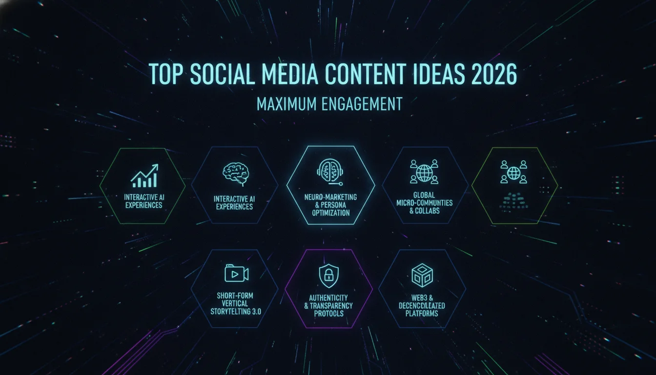 Top Social Media Content Ideas 2026 for Maximum Engagement — illustrated overview