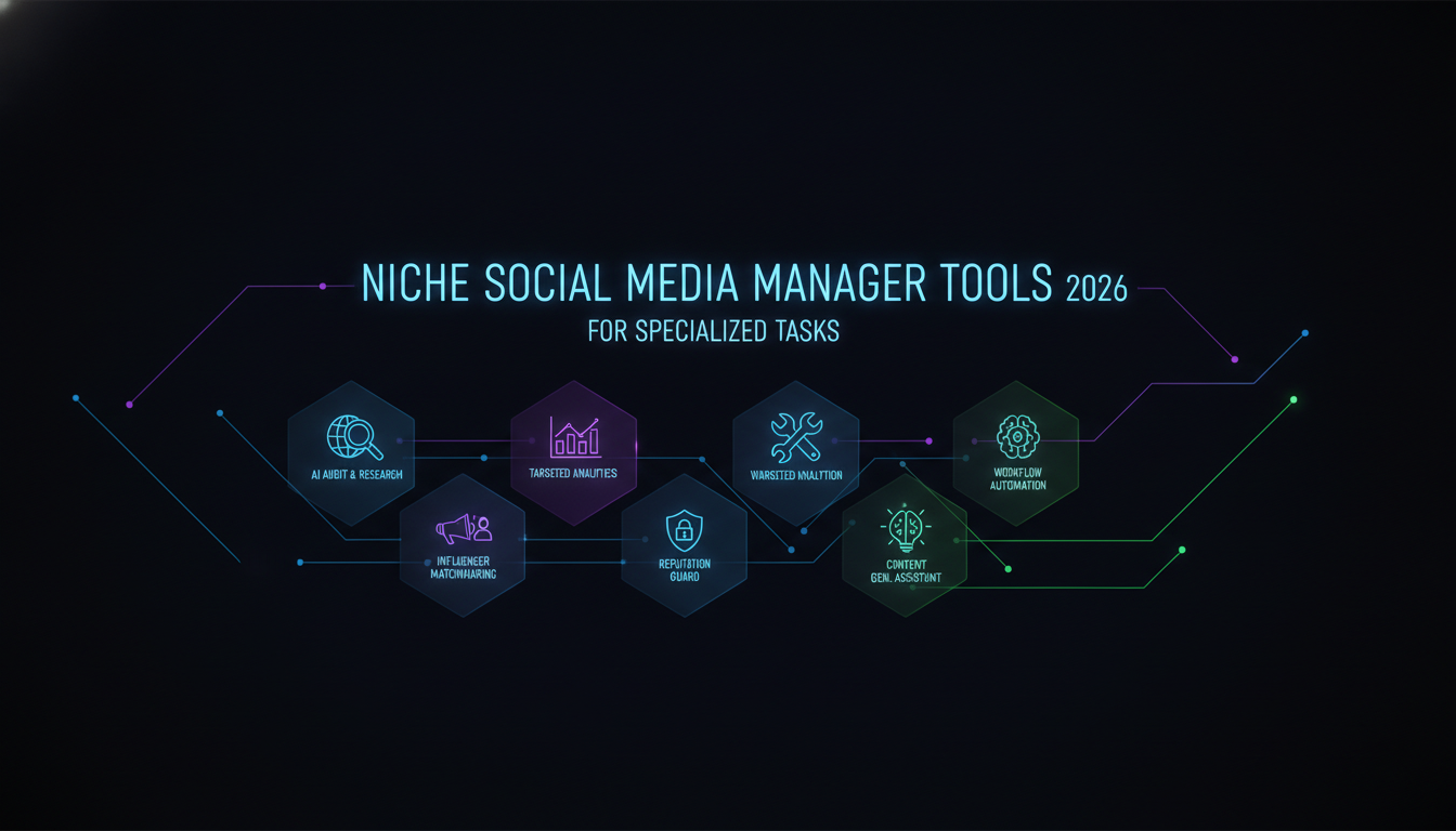 Concept illustration for Niche Social Media Manager Tools 2026 for Specialized Tasks