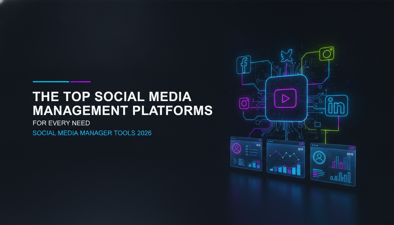 Visual guide to The Top Social Media Management Platforms for Every Need