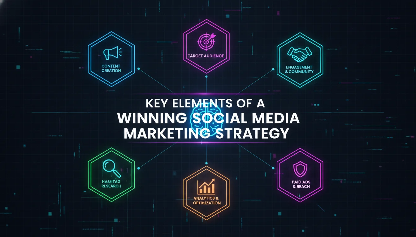 Concept illustration for Key Elements of a Winning Social Media Marketing Strategy
