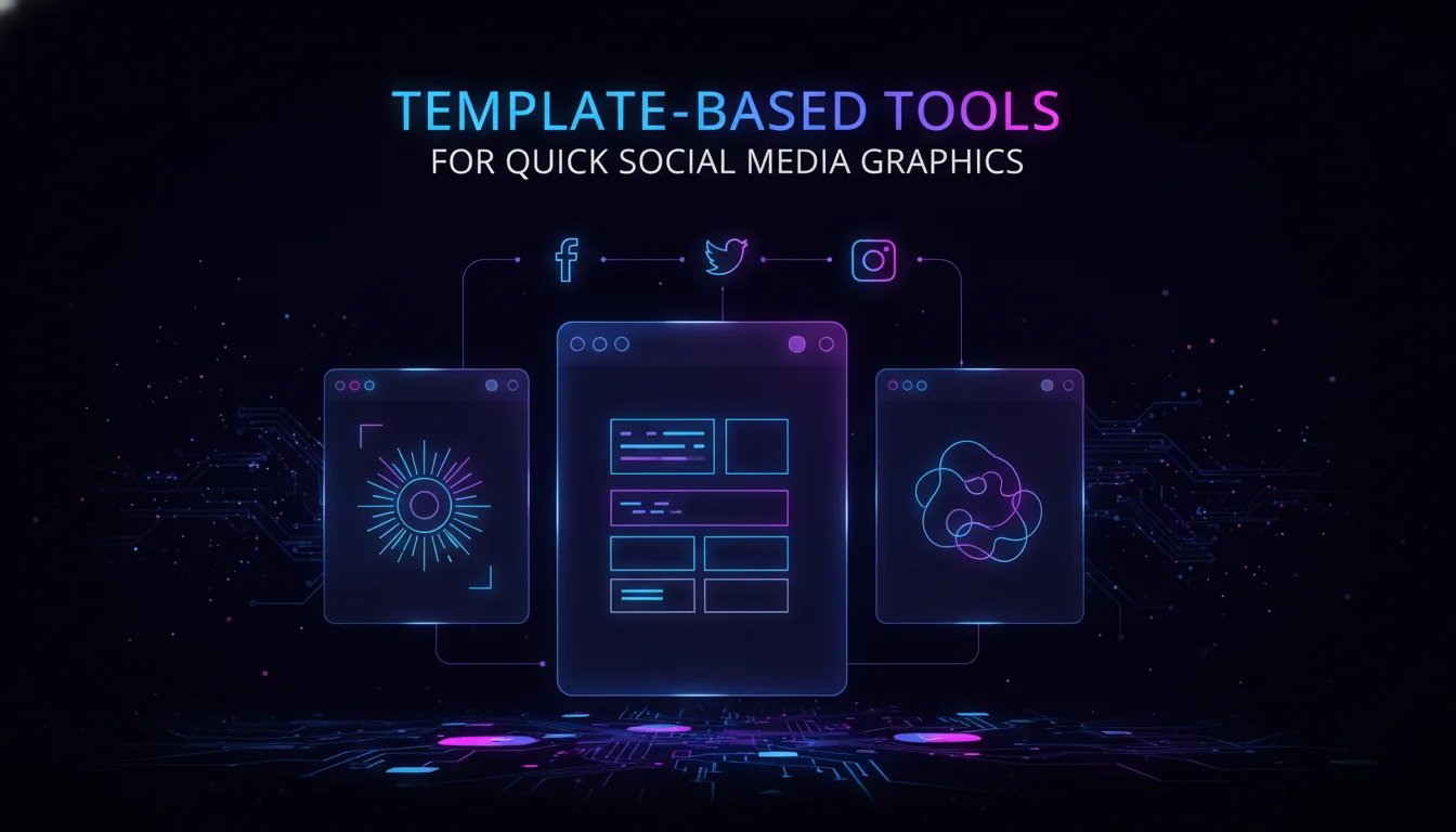 Concept illustration for Template-Based Tools for Quick Social Media Graphics