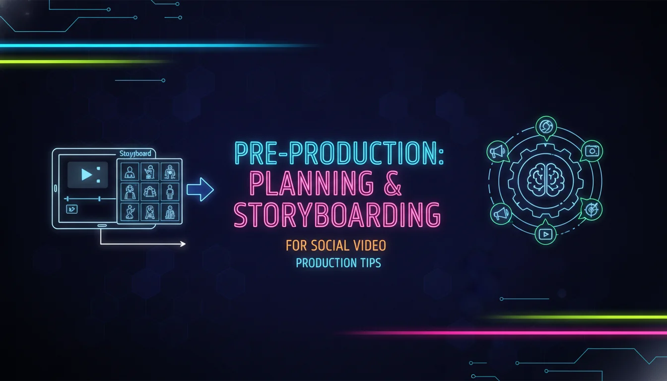 Concept illustration for Pre-Production: Planning and Storyboarding for Social Video