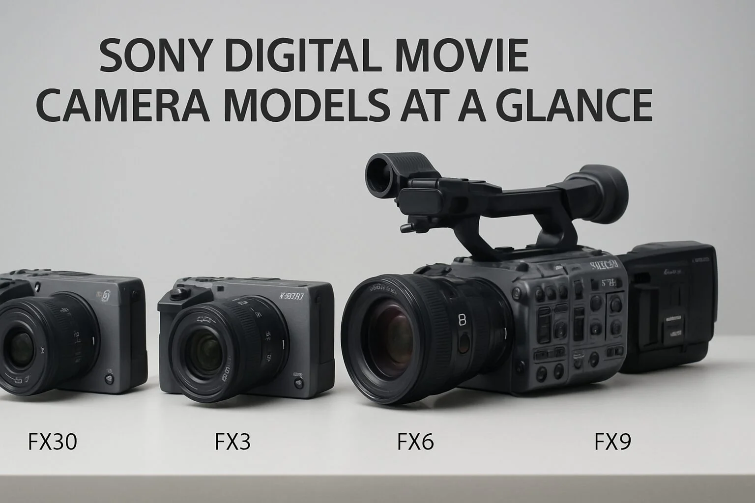 Comparison Table: Sony Digital Movie Camera Models at a Glance - sony digital movie camera | Emin Media