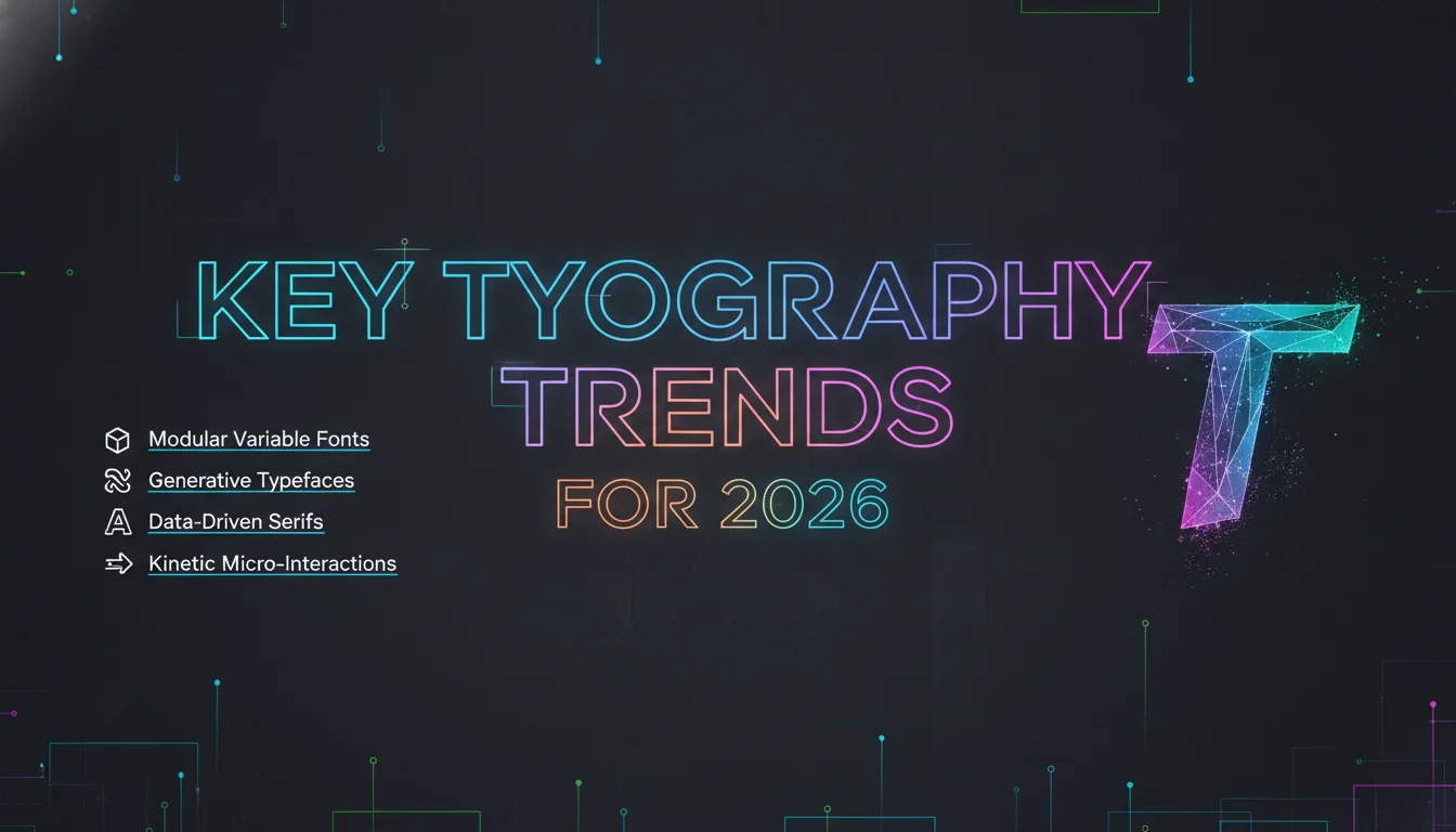 Key Typography Trends for 2026 — illustrated overview