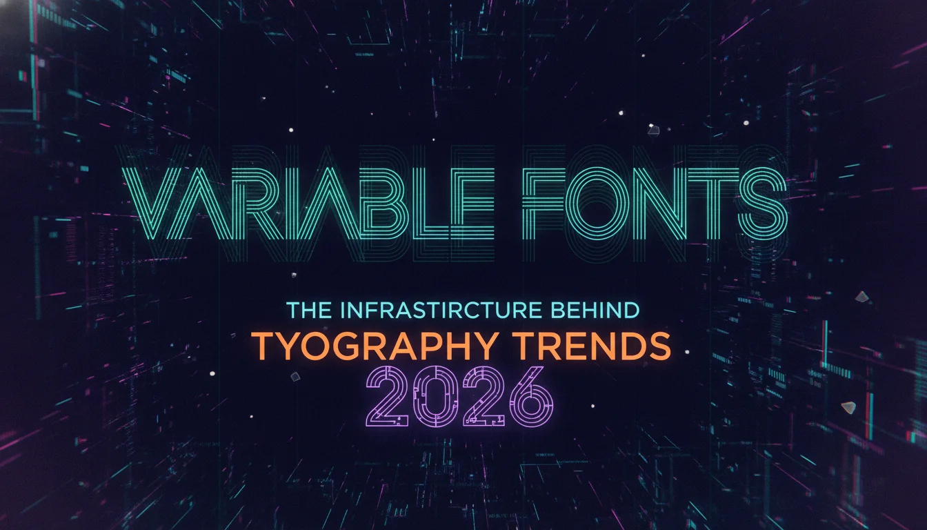 Concept illustration for Variable Fonts: The Infrastructure Behind Typography Trends 2026