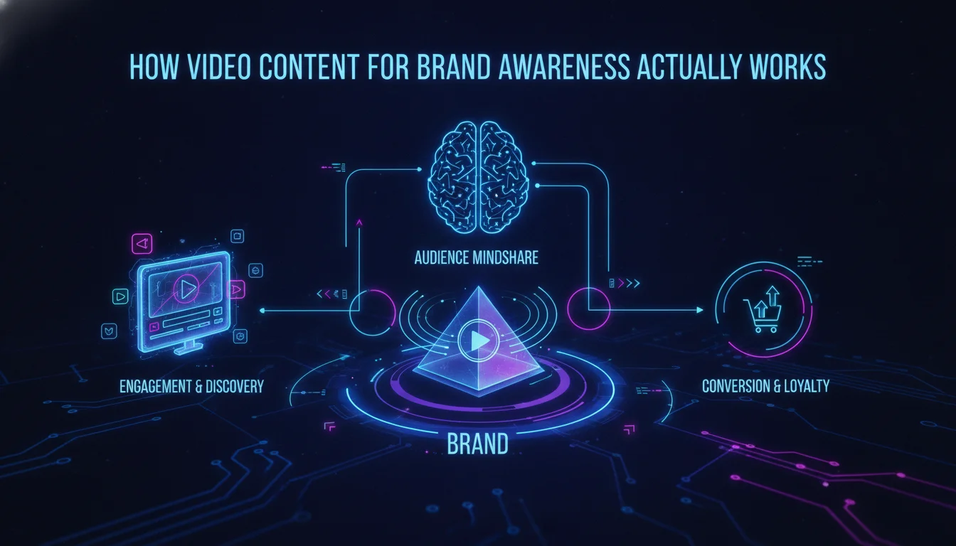 How Video Content for Brand Awareness Actually Works — illustrated overview