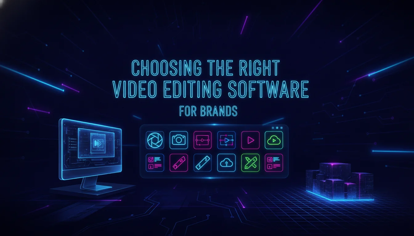 Choosing the Right Video Editing Software — illustrated overview