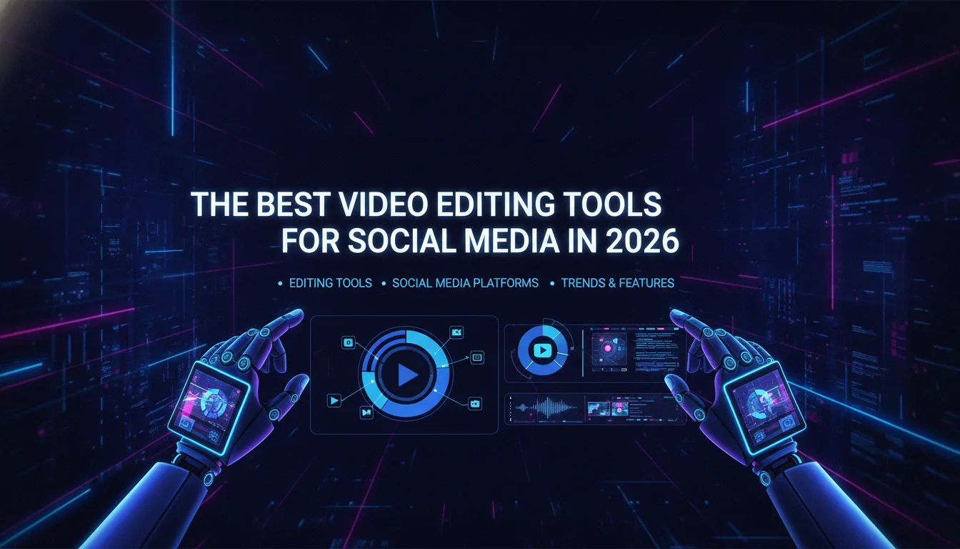 Concept illustration for The Best Video Editing Tools for Social Media in 2026