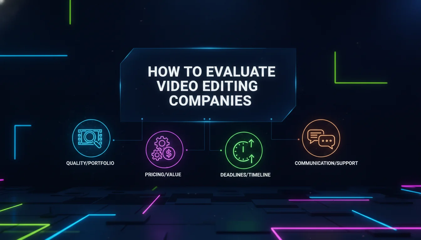 Visual guide to How to Evaluate Video Editing Companies