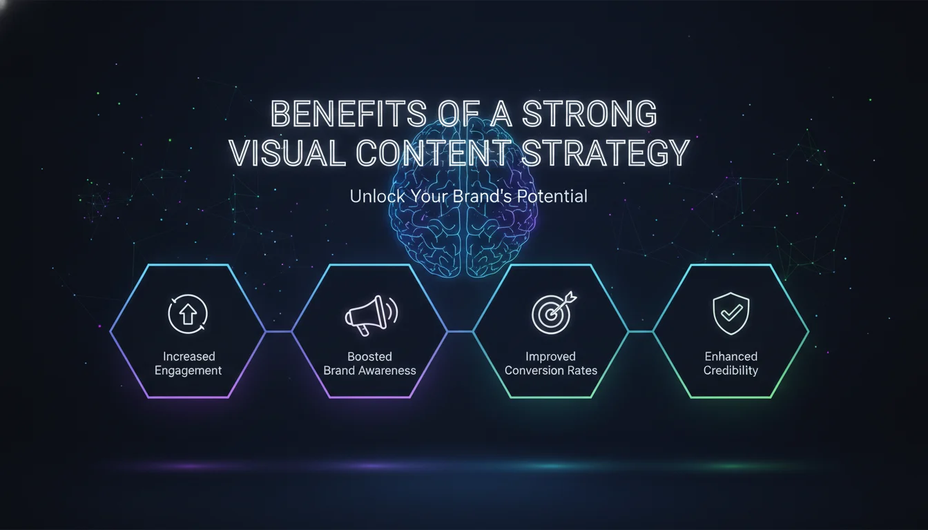 Benefits of a Strong Visual Content Strategy — illustrated overview