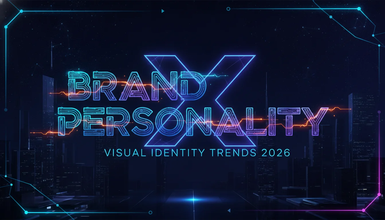 Concept illustration for Expressive Typography as the Hero of Brand Personality