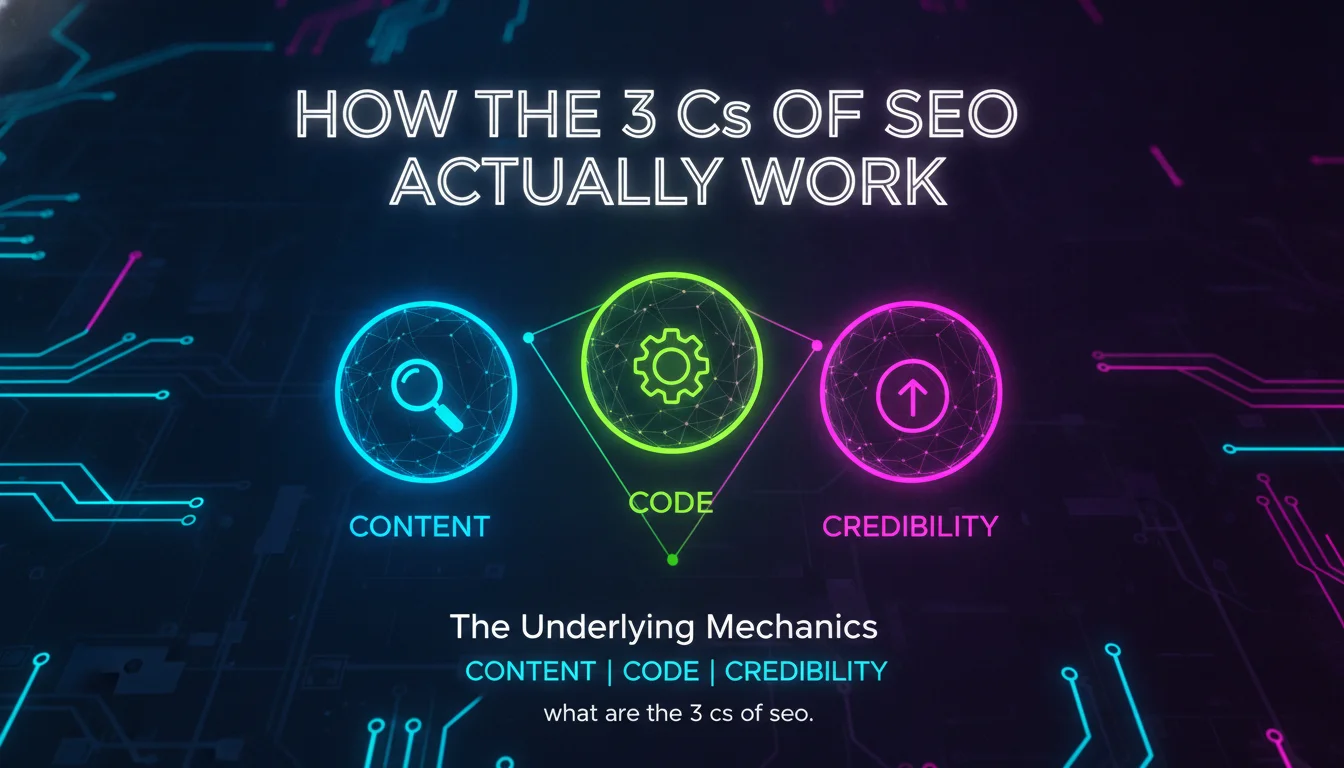 Visual guide to How the 3 Cs of SEO Actually Work: The Underlying Mechanics