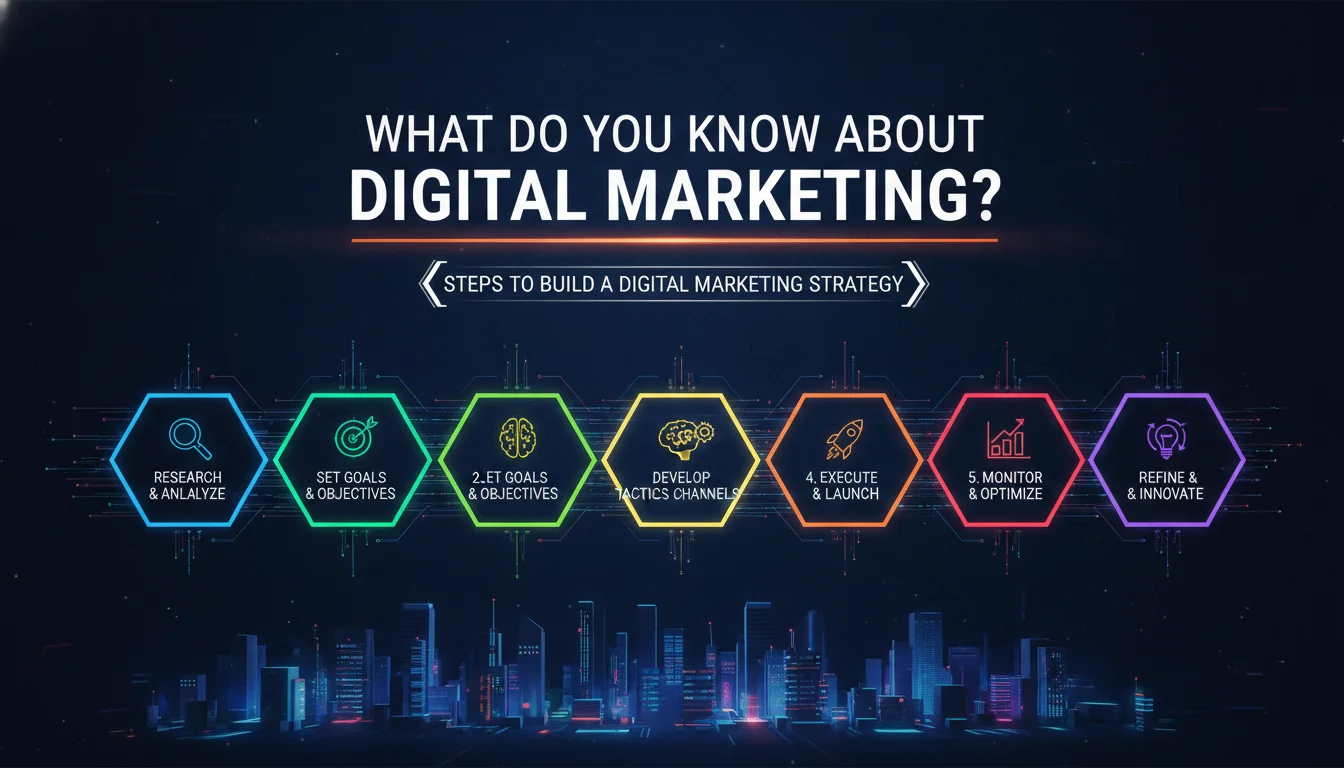 Concept illustration for Steps to Build a Digital Marketing Strategy