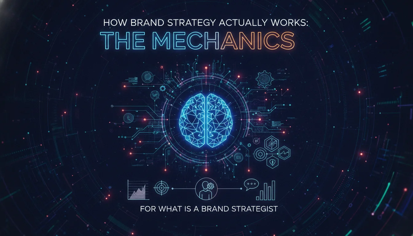 How Brand Strategy Actually Works: The Mechanics — illustrated overview