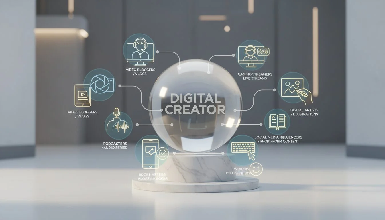 Types of Digital Creators and Content Formats - what is digital creator | Emin Media