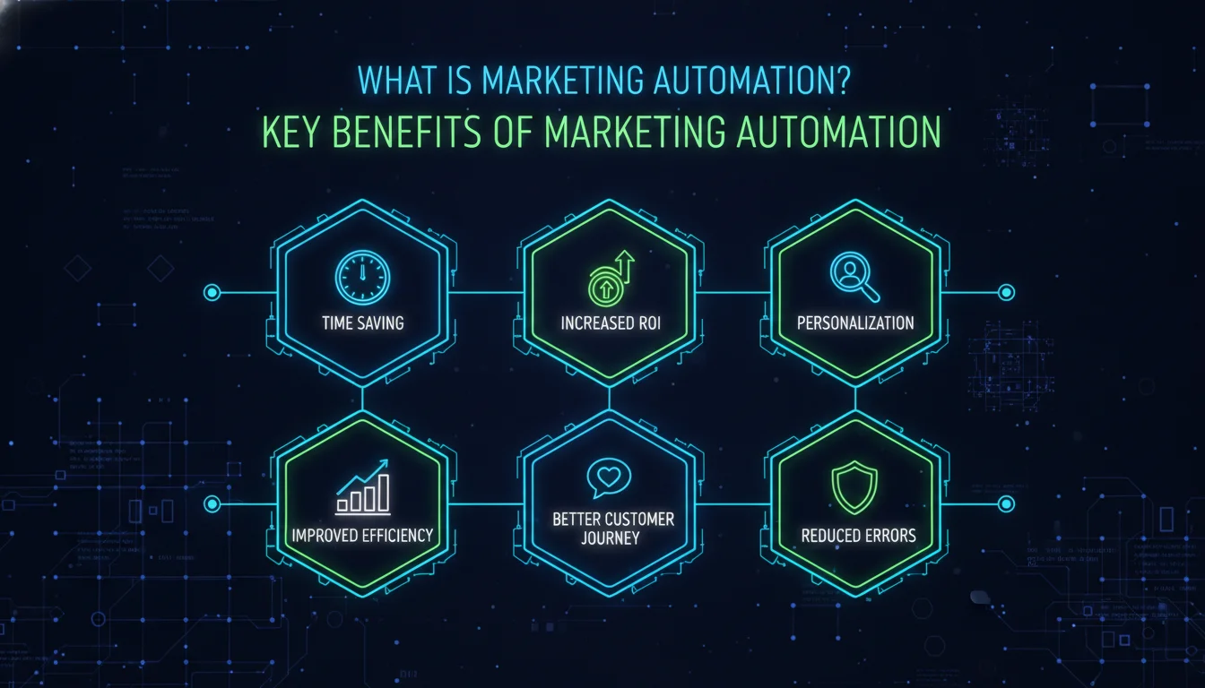 Visual guide to Key Benefits of Marketing Automation