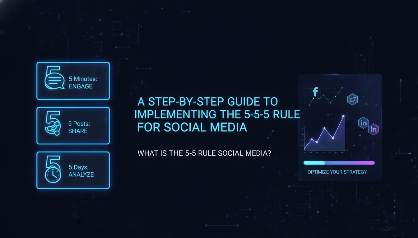 Concept illustration for A Step-by-Step Guide to Implementing the 5-5-5 Rule